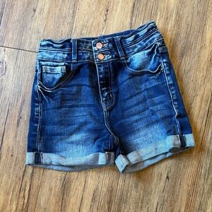 KanCan Dark Blue Kids Denim Shorts